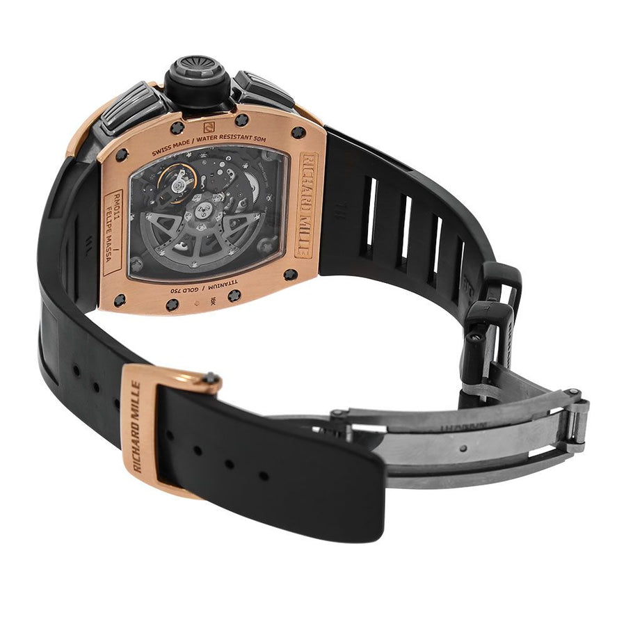 Richard Mille RM011, Felipe Massa Titanium Rose Gold Chronograph 49MM Watch RM011(PRE-OWNED)