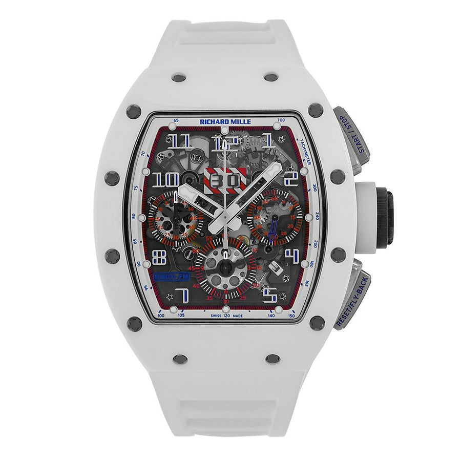 Richard Mille RM 011, Asia Limited Edition White Ceramic NTPT 50MM Watch RM011(PRE-OWNED)