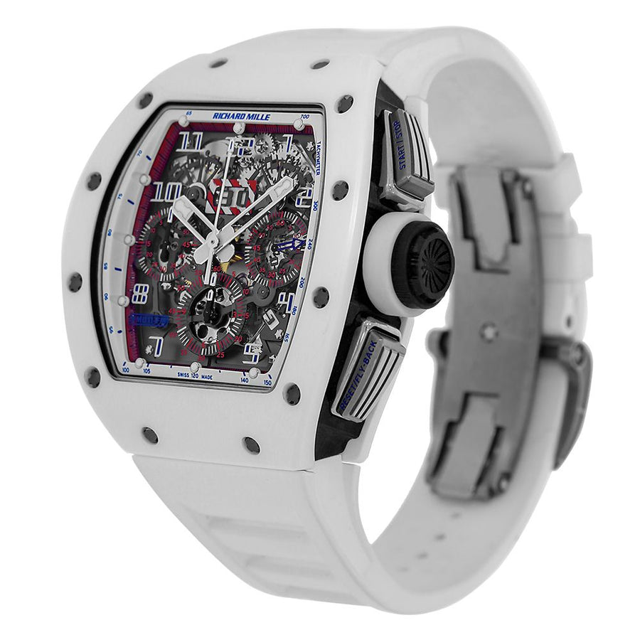 Richard Mille RM 011, Asia Limited Edition White Ceramic NTPT 50MM Watch RM011(PRE-OWNED)