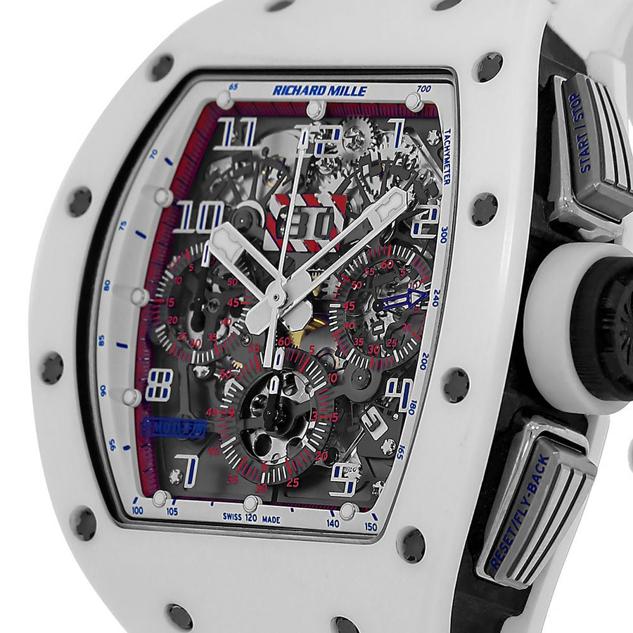 Richard Mille RM 011, Asia Limited Edition White Ceramic NTPT 50MM Watch RM011(PRE-OWNED)