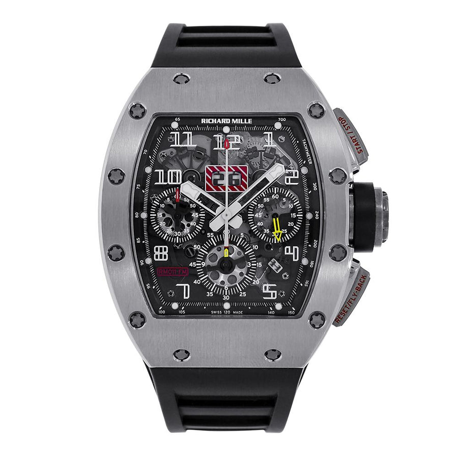 Richard Mille RM011, Felipe Massa Titanium Flyback Chronograph 50MM Watch(PRE-OWNED)