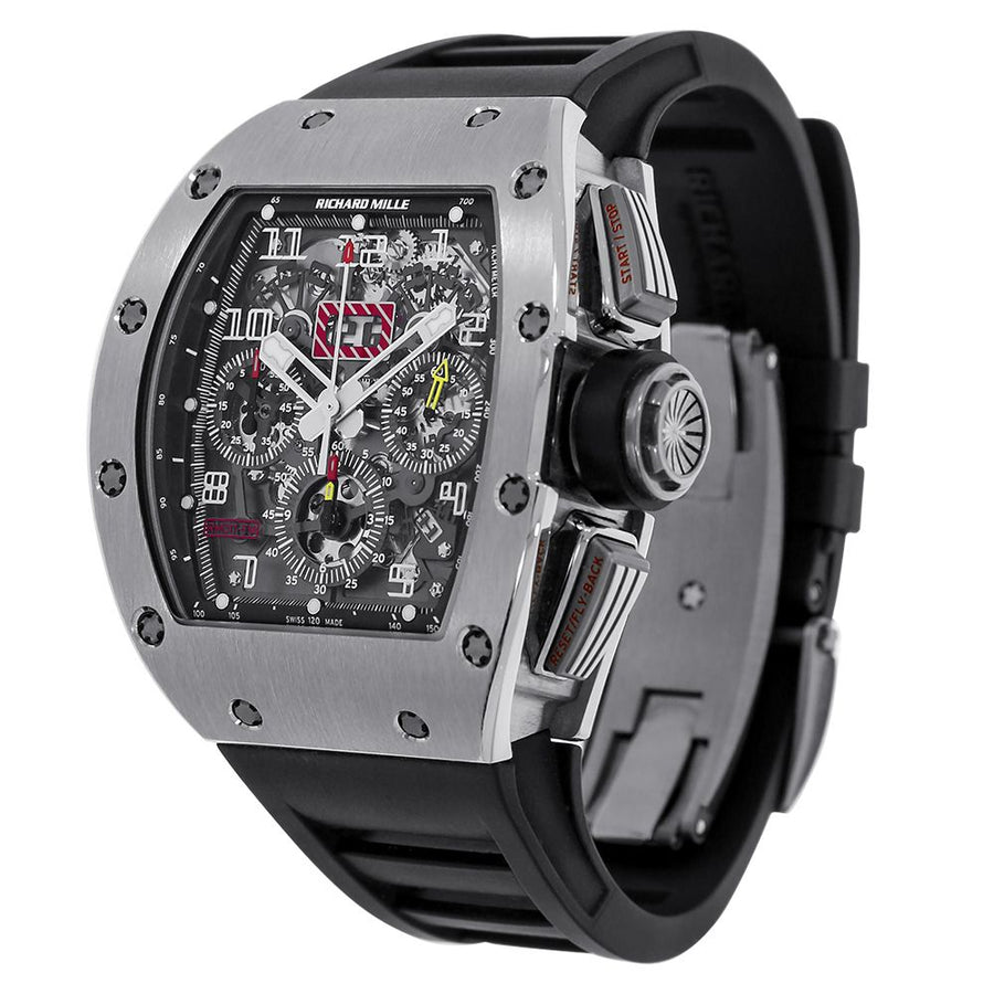 Richard Mille RM011, Felipe Massa Titanium Flyback Chronograph 50MM Watch(PRE-OWNED)