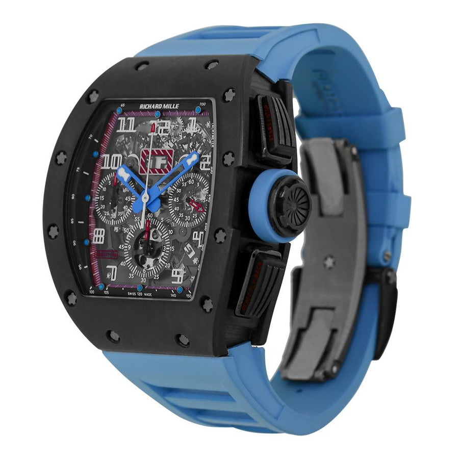 Richard Mille RM011, Restivo Edition Titanium Blue Chronograph 50MM Watch RM011(PRE-OWNED)