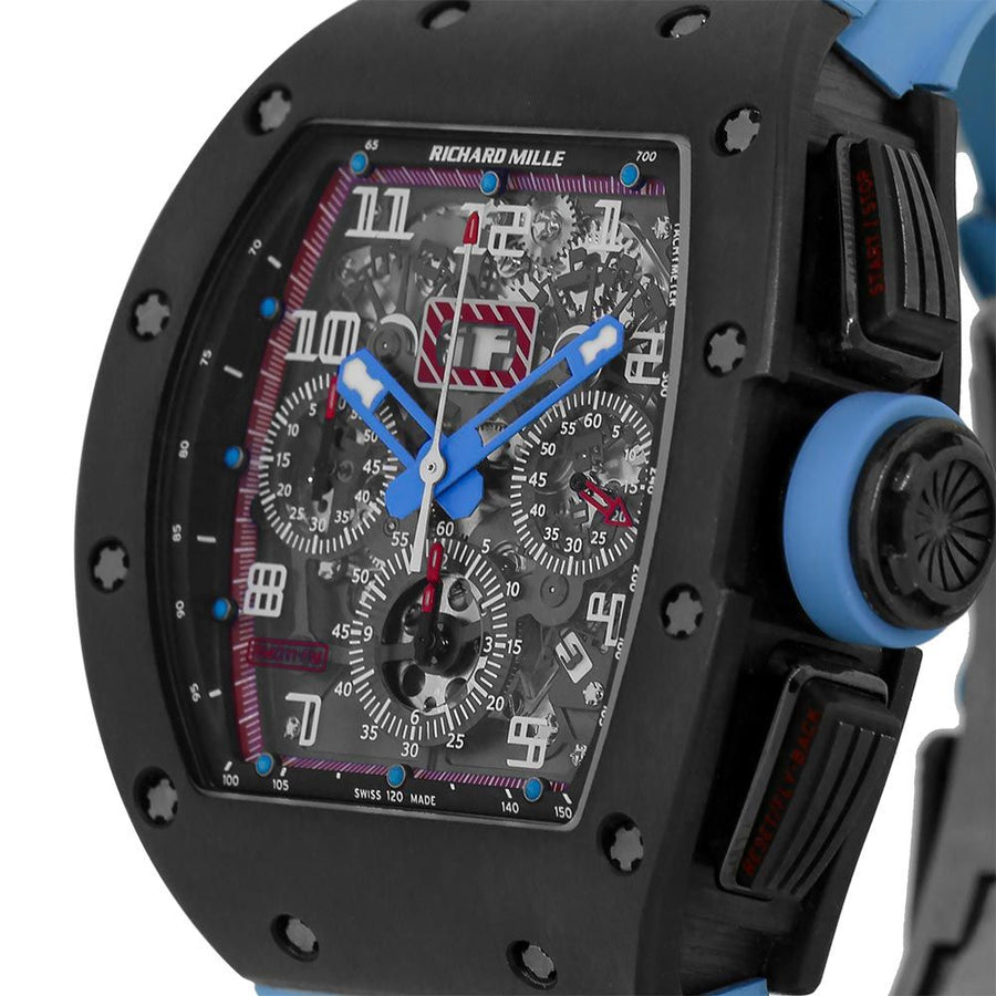 Richard Mille RM011, Restivo Edition Titanium Blue Chronograph 50MM Watch RM011(PRE-OWNED)