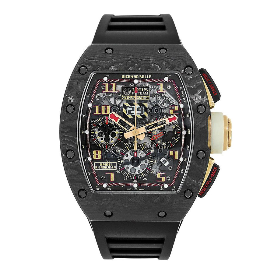 Richard Mille RM011, Romain Grosjean Lotus F1 NTPT Carbon Chronograph RM011(PRE-OWNED)