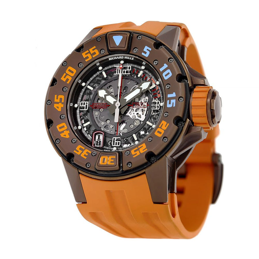 Richard Mille RM028, Brown PVD Titanium Automatic Divers 47MM Watch RM028(PRE-OWNED)