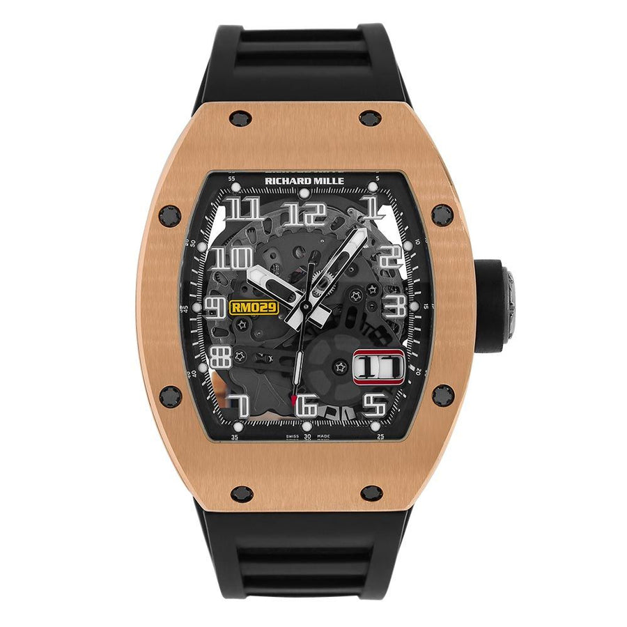 Richard Mille RM029, Rose Gold Oversized Date Automatic 48MM Watch RM029(PRE-OWNED)