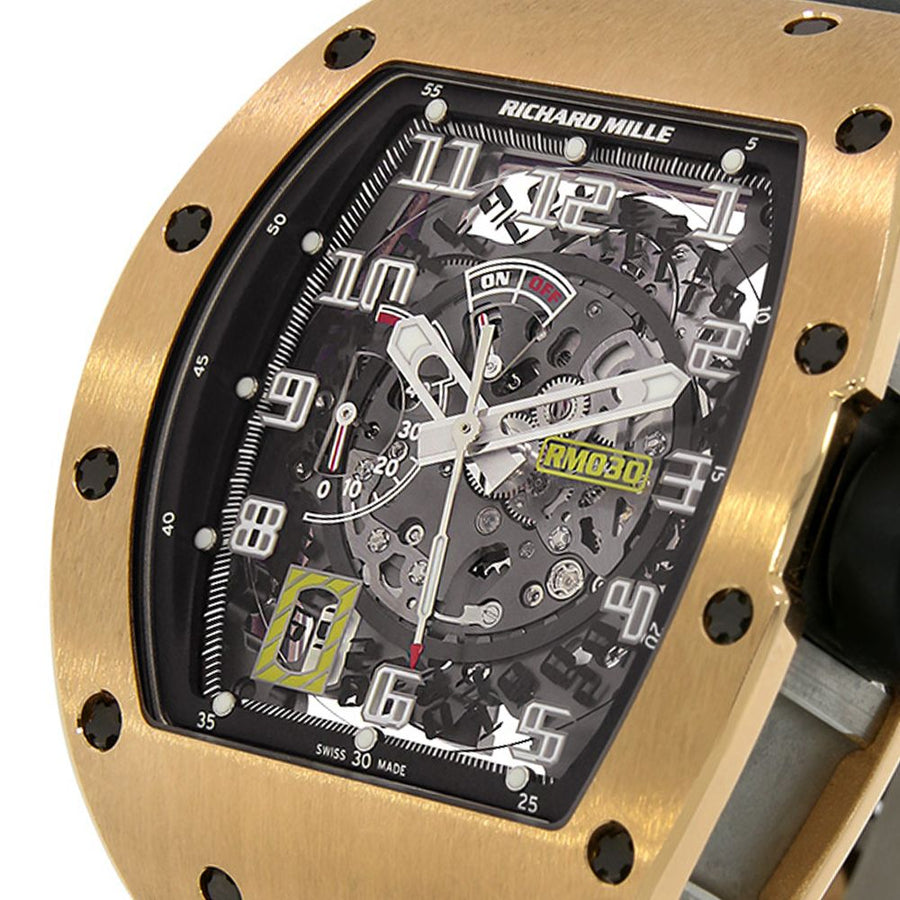 Richard Mille RM030, Titanium Rose Gold Automatic 50MM Watch RM030(PRE-OWNED)