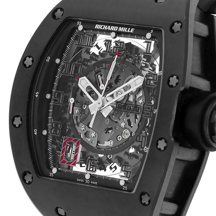 Richard Mille RM030, Black Out All Black Carbon 50MM Watch RM030(PRE-OWNED)