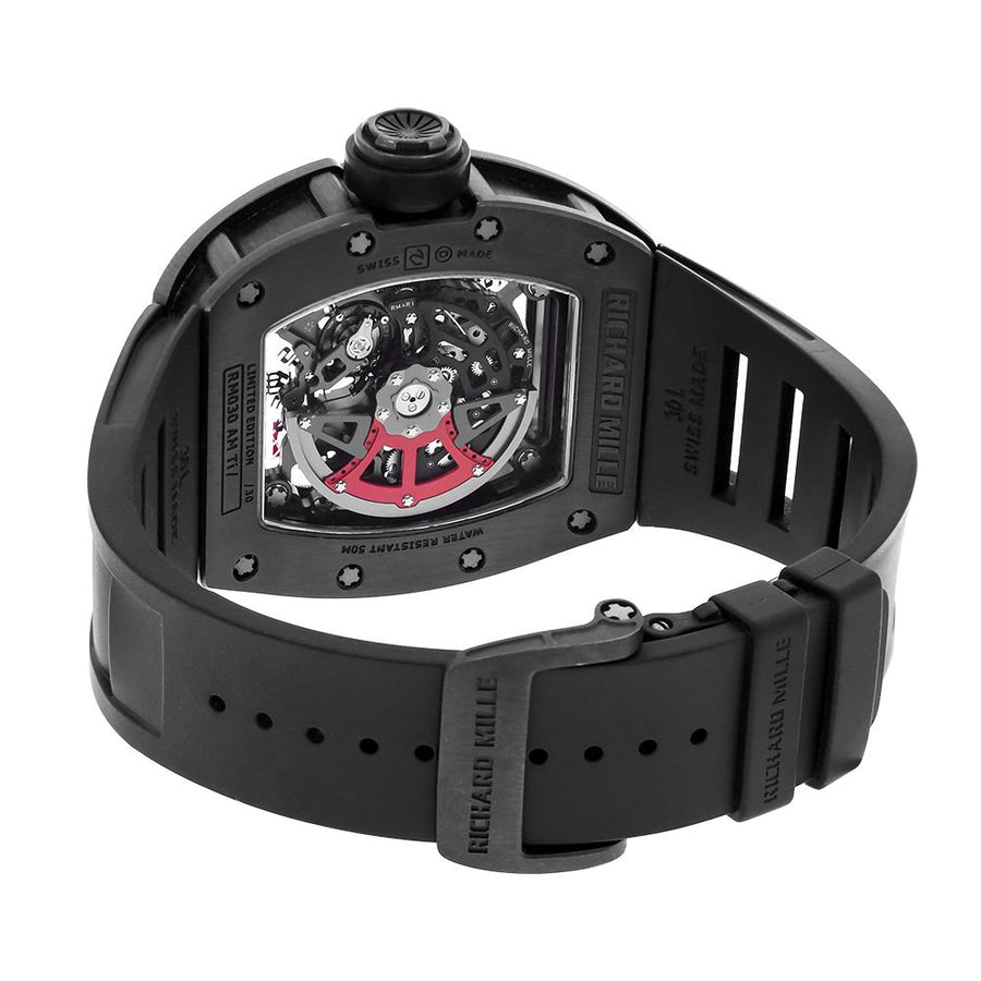 Richard Mille RM030, Black Out All Black Carbon 50MM Watch RM030(PRE-OWNED)