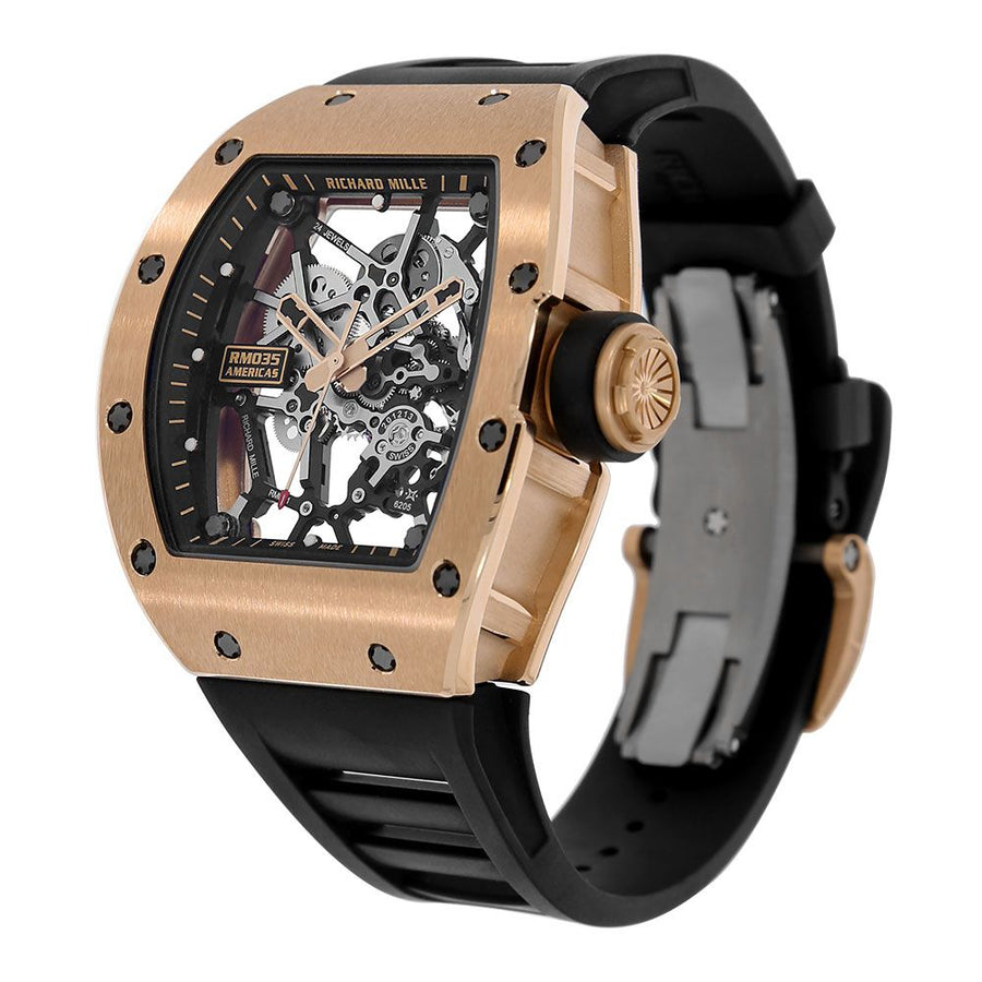 Richard Mille RM035, Toro Americas Edition Rose Gold Mens 48MM Watch RM035(PRE-OWNED)