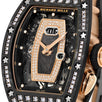 Richard Mille RM037, Rose Gold Gem Set Black Carbon TPT 34MM Watch RM037