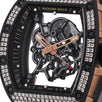 Richard Mille RM055, Bubba Watson Carbon Rose Gold Diamond Bezel 50MM Watch RM055(PRE-OWNED)