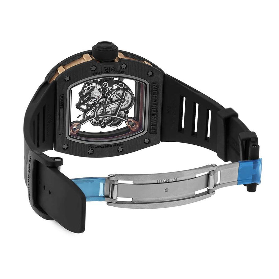 Richard Mille RM055, Bubba Watson Carbon Rose Gold Diamond Bezel 50MM Watch RM055(PRE-OWNED)