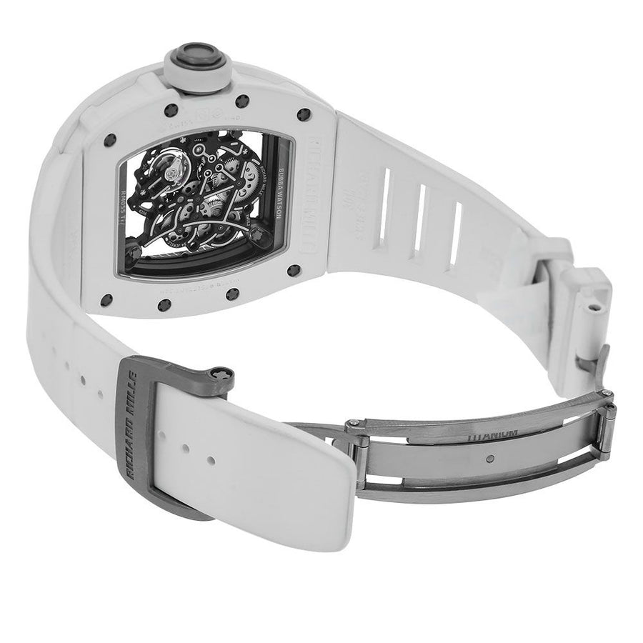 Richard Mille RM055, Bubba Watson White Ceramic 49MM Watch RM055(PRE-OWNED)