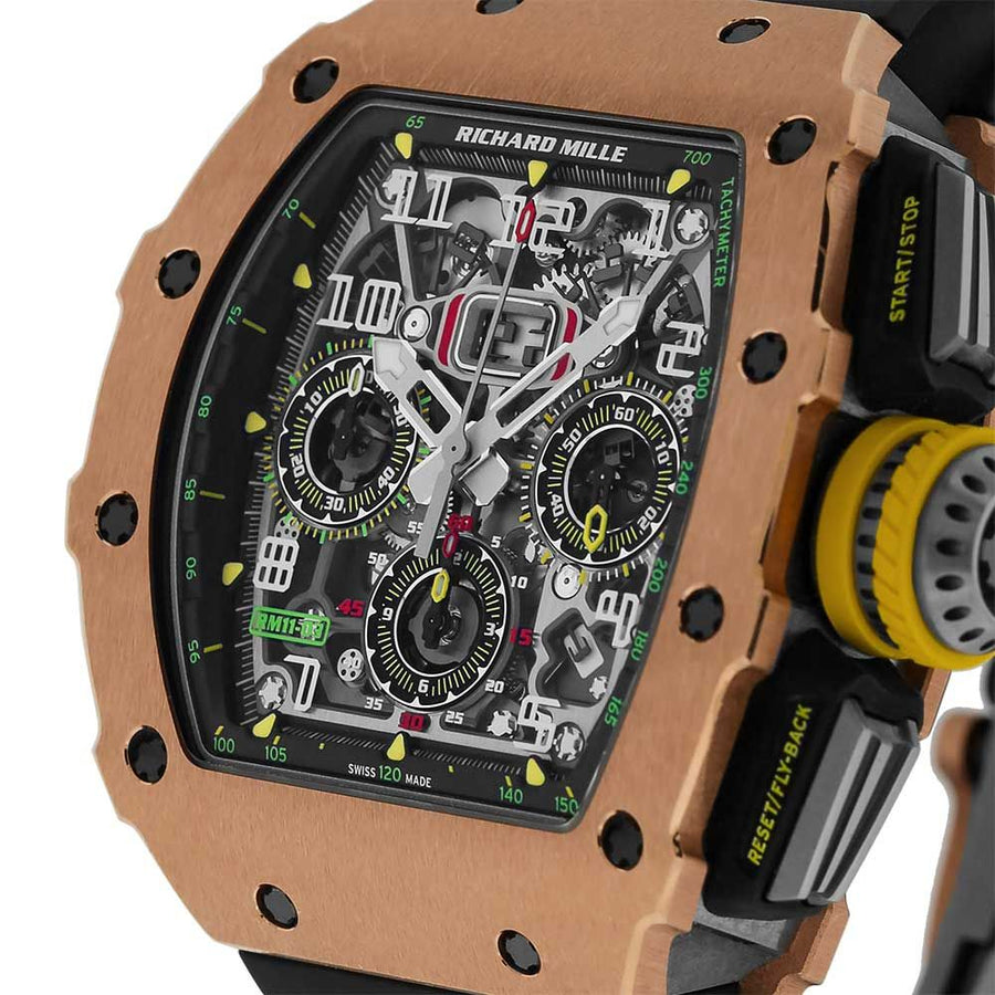 Richard Mille RM11-03, Rose Gold and Titanium Automatic Flyback Chronograph 49MM Watch RM11-03