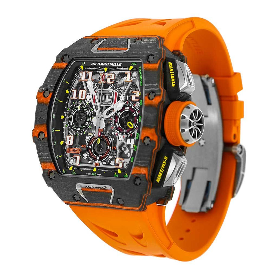 Richard Mille RM11-03, Mclaren Orange Quartz and Carbon TPT 50MM Watch RM11-03(PRE-OWNED)