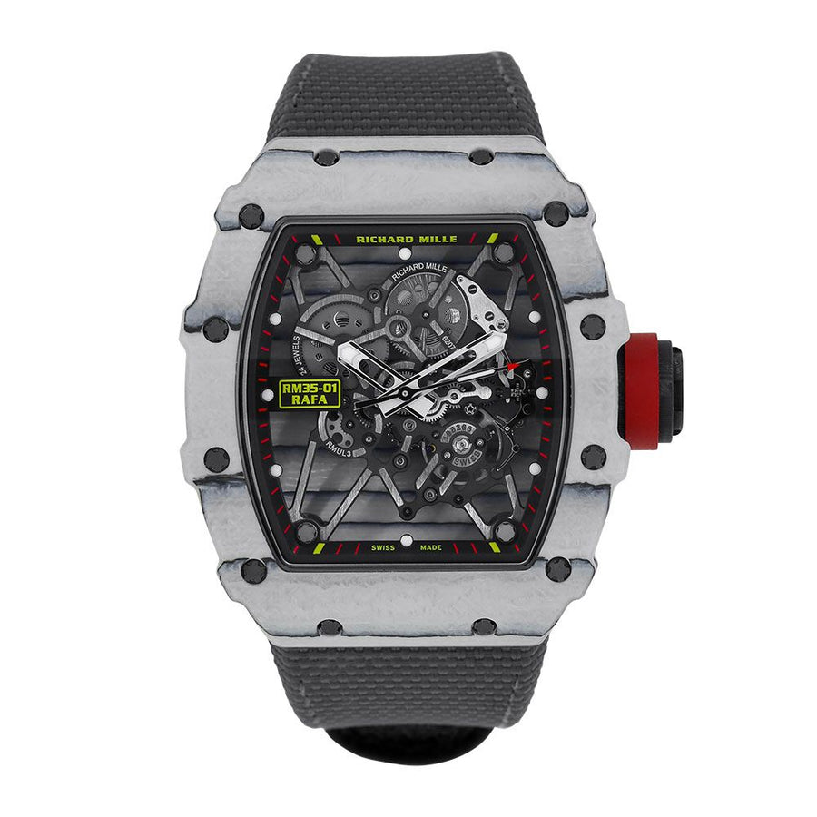 Richard Mille RM35-01, Rafael Nadal Ultimate White Carbon 50MM Watch RM35-01