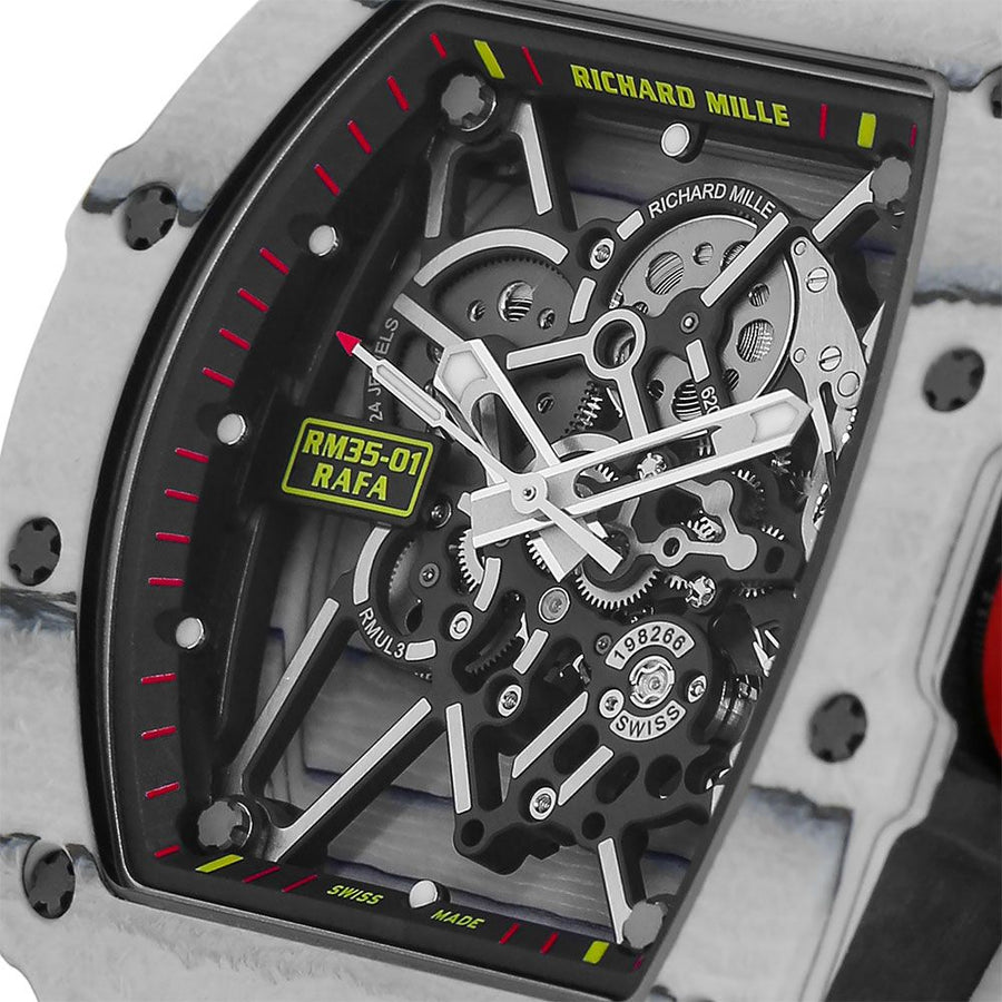 Richard Mille RM35-01, Rafael Nadal Ultimate White Carbon 50MM Watch RM35-01