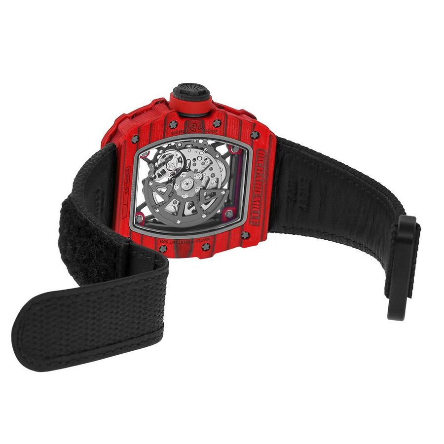 Richard Mille RM35-02, Rafael Nadal Diamond Red Quartz TPT 49MM Watch RM35-02