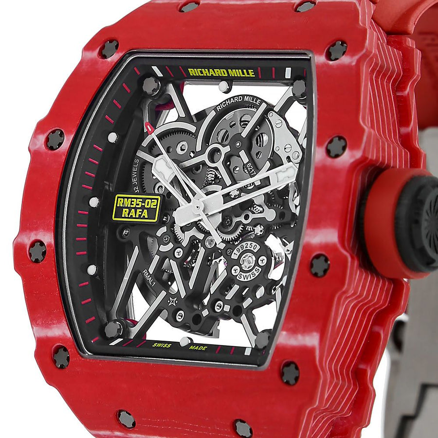 Richard Mille RM35-02, Rafael Nadal Red Quartz TPT Automatic 49MM Watch