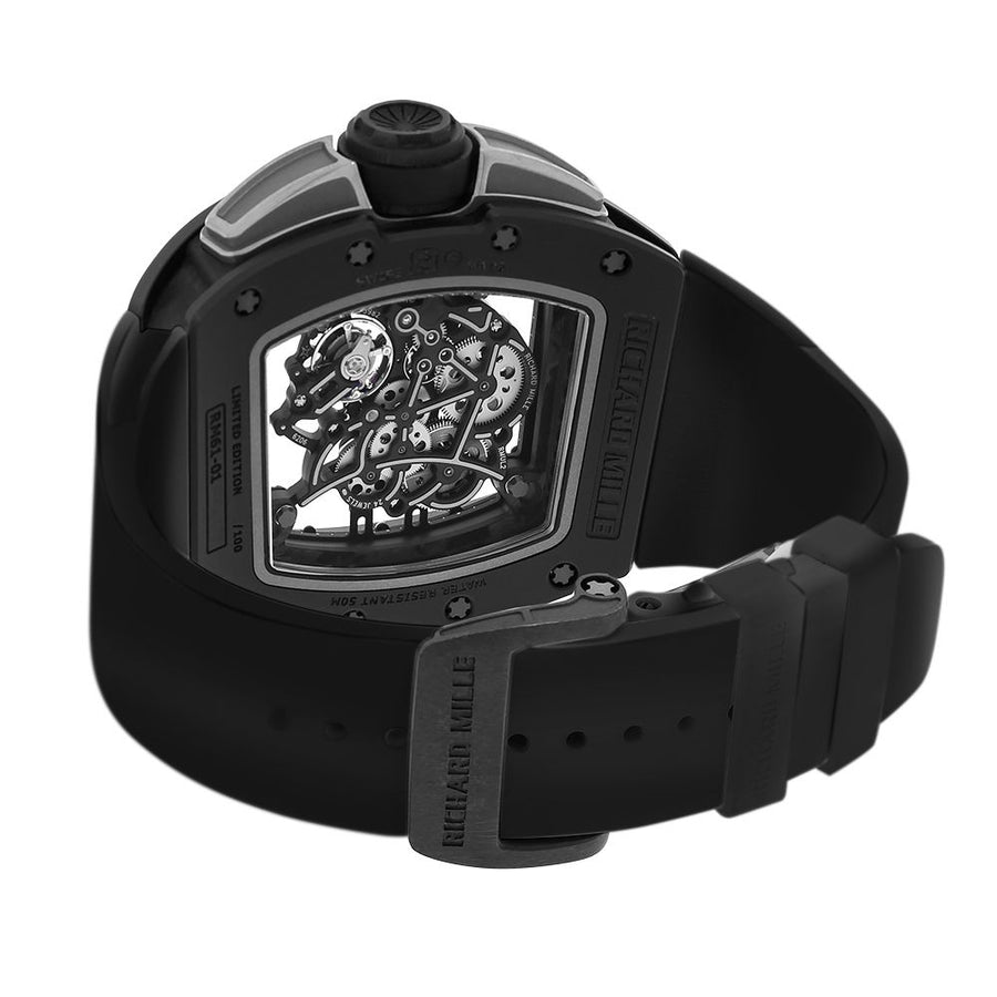 Richard Mille RM61-01, Yohan Blake All Black Edition TZP Ceramic 50MM Watch RM61-01(PRE-OWNED)