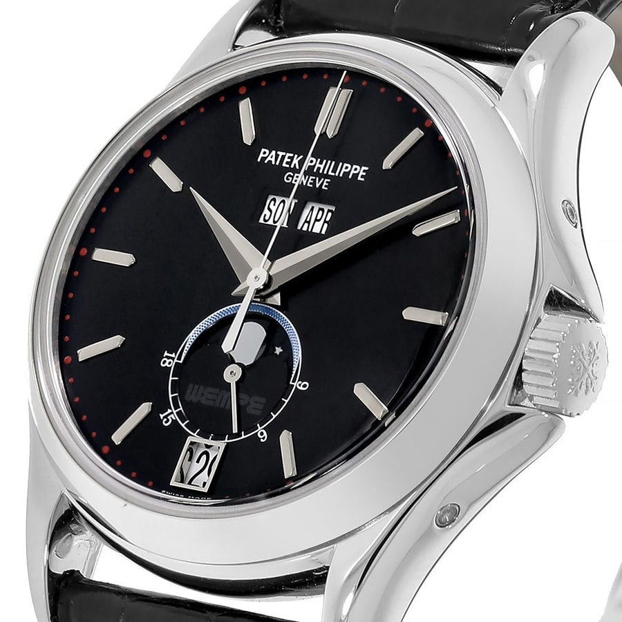 Patek Philippe Complications, Wempe Platinum Annual Calendar 37MM Watch 5125P-001