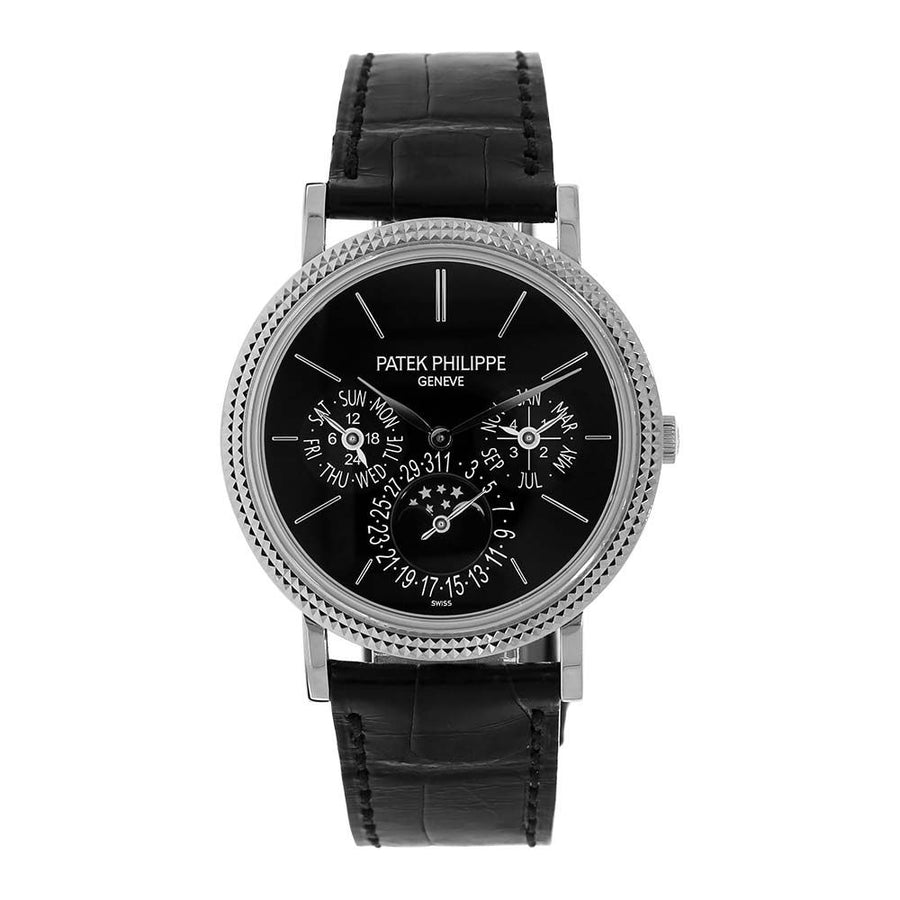 Patek Philippe Grand Complications, White Gold Perpetual Calendar Watch 5139G-010(PRE-OWNED)