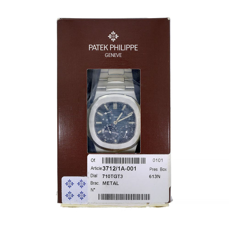 Patek Philippe Nautilus, Stainless-Steel Moon Phase 39MM Watch 3712/1A SEALED