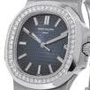 Patek Philippe Nautilus, White Gold Gem Set Bezel 40MM Watch 5713/1G-001