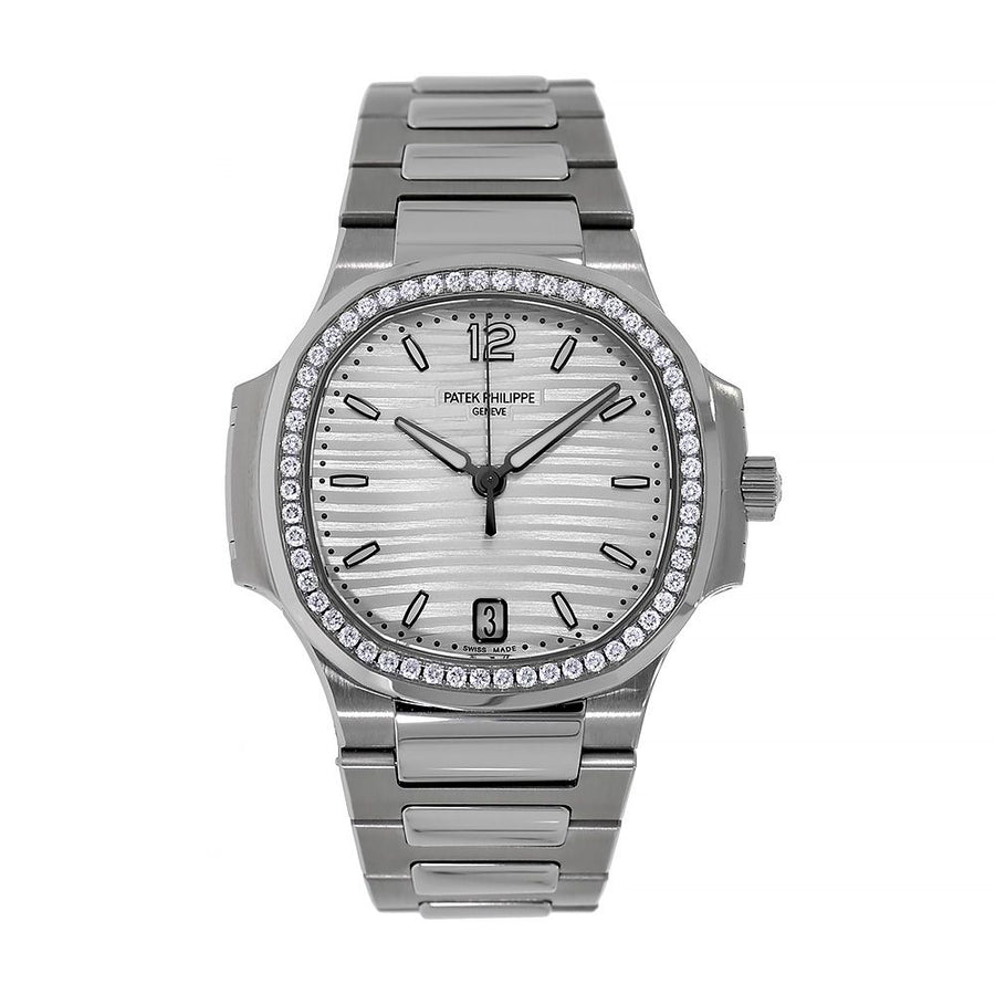 Patek Philippe Nautilus, Stainless Steel Diamond Bezel 35MM Watch 7118/1200A-010