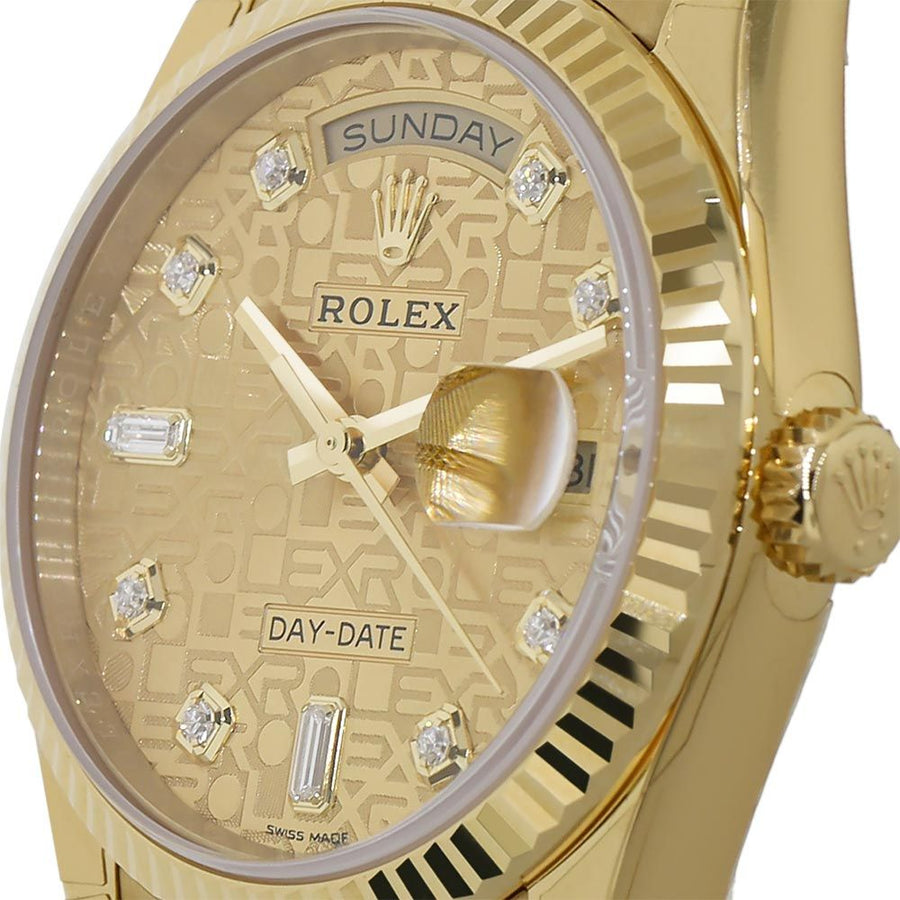 Rolex Day-Date 36, Yellow Gold Diamond Jubilee Dial 36MM Watch 118238