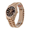 Rolex Day-Date 36, Rose Gold Chocolate Diamond Dial 36MM Watch 128235