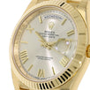 Rolex Day-Date 40, Yellow Gold Silver Dial President Bracelet 40MM Watch 228238