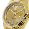 Rolex Day-Date II, Yellow Gold Champagne Diamond Dial 40MM Watch 218238