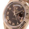 Rolex Day-Date II, Rose Gold Chocolate Roman Dial 41MM Watch 218235