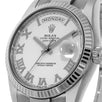 Rolex Day-Date II, White Gold Roman Silver Dial 41MM Watch 218239(PRE-OWNED)