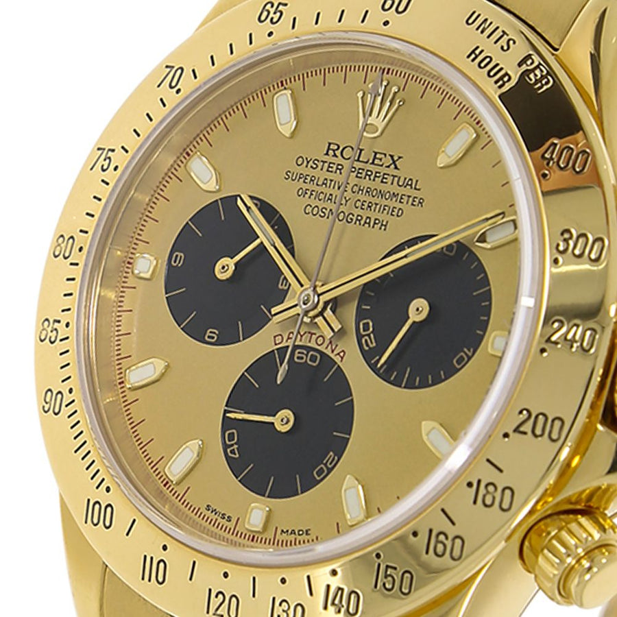 Rolex Cosmograph Daytona, Yellow Gold Champagne Dial 40MM Watch 116528