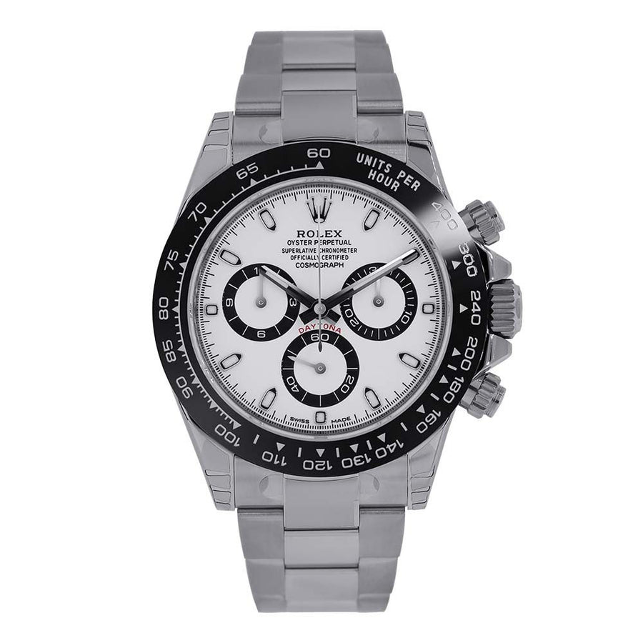 Rolex Cosmograph Daytona, Ceramic Bezel Steel White Dial 40MM Watch 116500LN