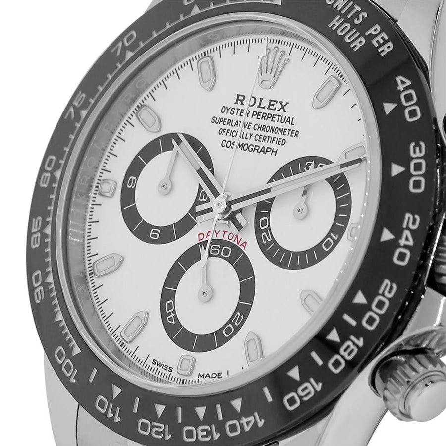 Rolex Cosmograph Daytona, Ceramic Bezel Steel White Dial 40MM Watch 116500LN