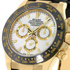 Rolex Cosmograph Daytona, Yellow Gold White Dial Oysterflex 40MM Watch 116518LN