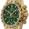 Rolex Cosmograph Daytona, Yellow Gold Green Index Dial 40MM Watch 116508