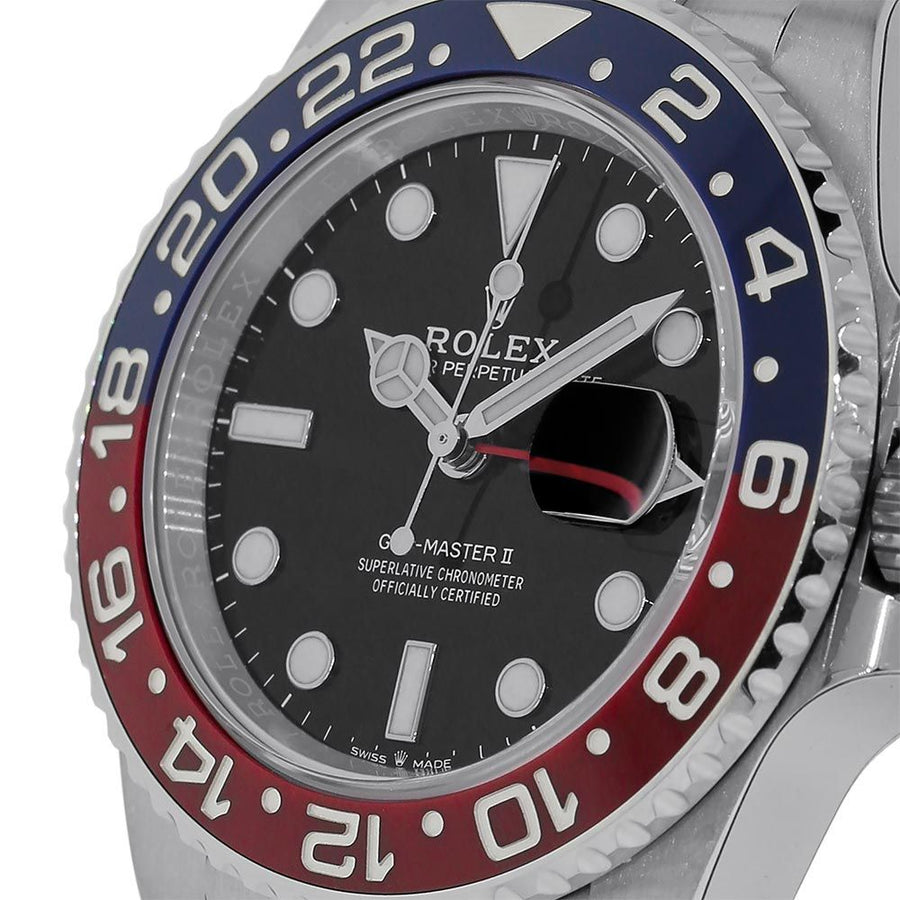 Rolex GMT Master II, Pepsi Bezel Jubilee Steel 40MM Watch 126710BLRO