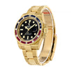 Rolex GMT-Master II, Yellow Gold Pepsi Gemstones 40MM Watch 116748SARU