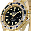 Rolex GMT-Master II, Yellow Gold Sapphire and Diamond Bezel 40MM Watch 116758SA