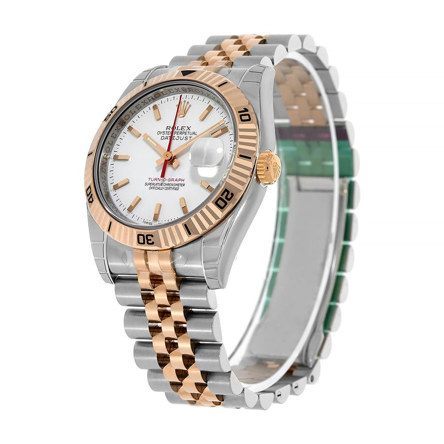 Rolex Datejust 36, Steel and Rose Gold Turn-o-Graph Bezel 36MM Watch 116261