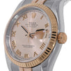 Rolex Datejust 36, Rose Gold and Steel Pink Roman Dial 36MM Watch 116231(PRE-OWNED)