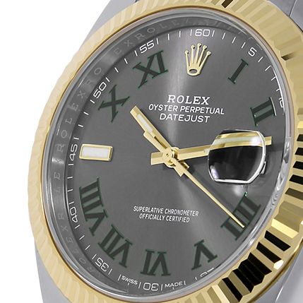 Rolex Datejust II, Two-Tone Stainless-Steel Rhodium Roman Dial 41MM Watch 116333(PRE-OWNED)