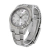 Rolex Datejust II, Steel Fluted Bezel Diamond Dial 41MM Watch 116334(PRE-OWNED)