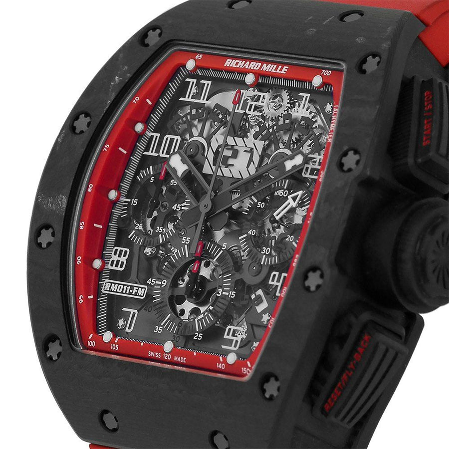 Richard Mille RM011, Felipe Massa Black Night NTPT Carbon 50MM Watch RM011(PRE-OWNED)